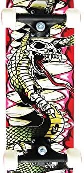 davtus Skateboard mit Heavy Duty Trucks und Abec 5 Lager - Snake