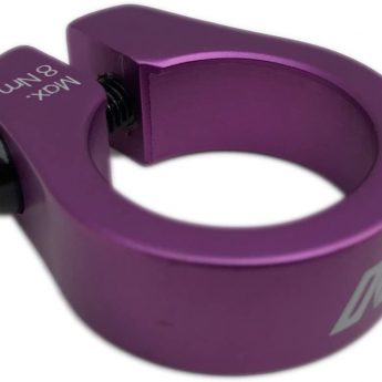 davtus N Alu-Sattelklemme für BMX Sattelrohrklemmung 28,6 mm magenta