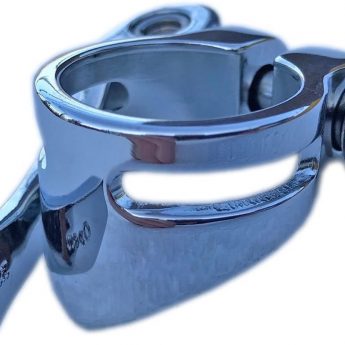 davtus Vintage Sattelklemme mit Schnellspannverschluss 31,8mm verchromt