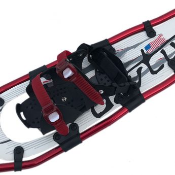 davtus Alu Schneeschuhe zum Bergwandern + Rucksack Snowshoes rot L